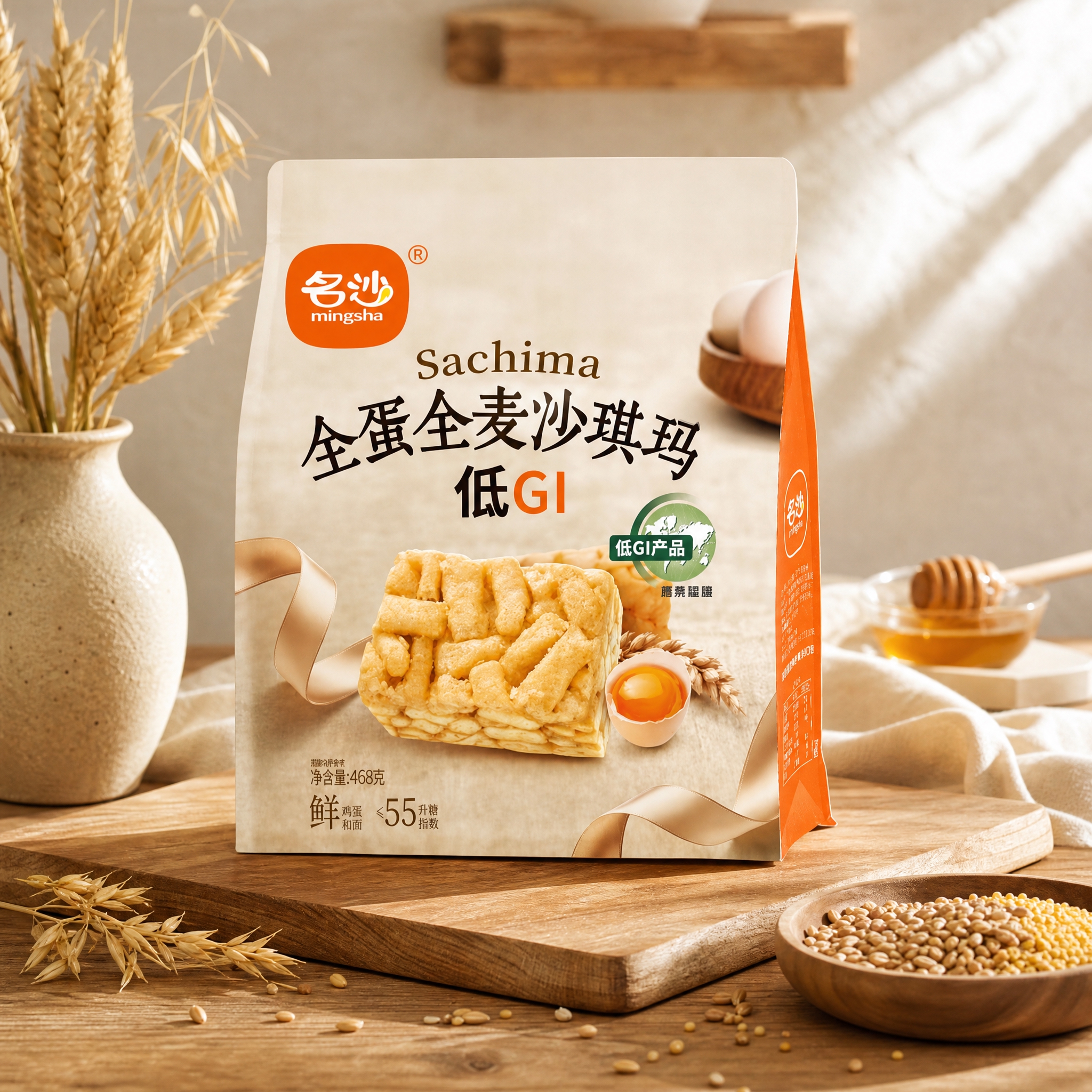 [总纲] 小红书种草高级风格美食摄影，突出“全麦 藜麦 谷物原… - 图片创意预览