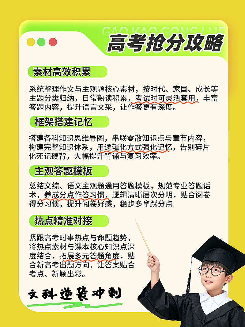 高考提分知识分享干货小红书封面