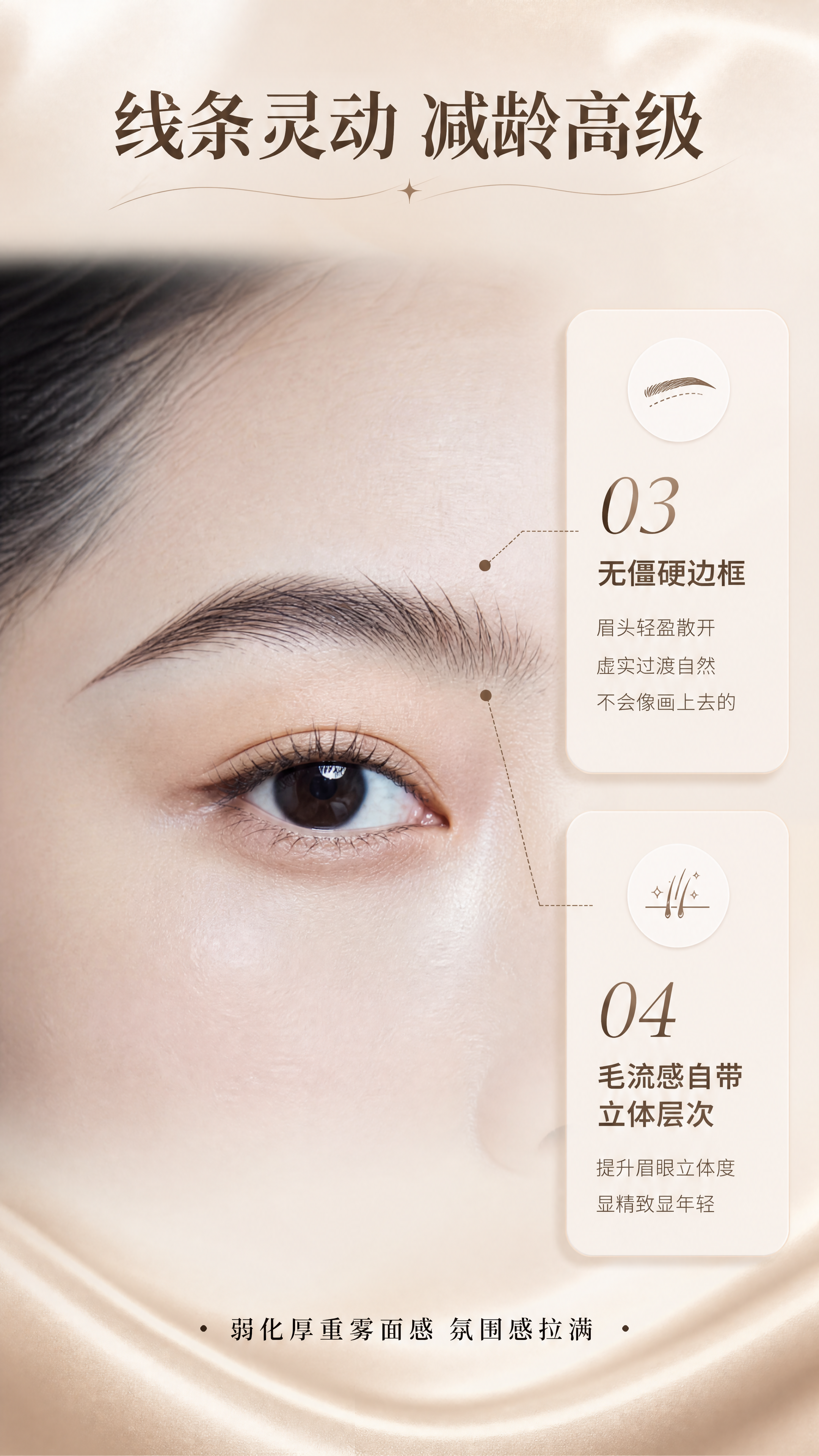 [商品] 使用【图2】的野生眉效果眉眼图；保留眉头轻盈散开的毛… - 图片创意预览