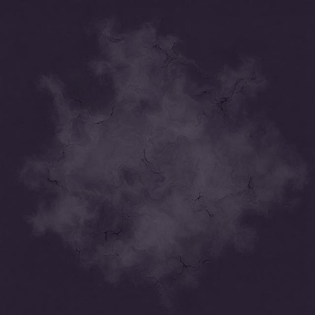 参考这张游戏地块图，保持周围深紫色背景颜色不变，将中心区域改为一个尺寸更大的自然不规则随机形状，保留原有的烟雾裂纹质感和深浅色调风格