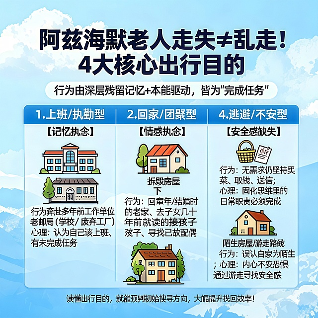 调整 行为：奔赴多年前工作单位（老邮局 / 学校 / 废弃工厂）