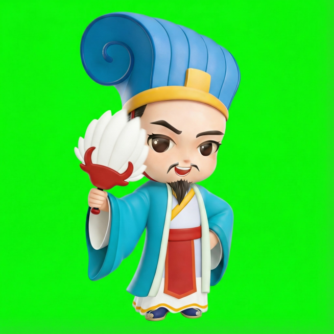 根据图中3D卡通人物，给我生成16个不同的动作，要求不改变主体形象和比例预览效果