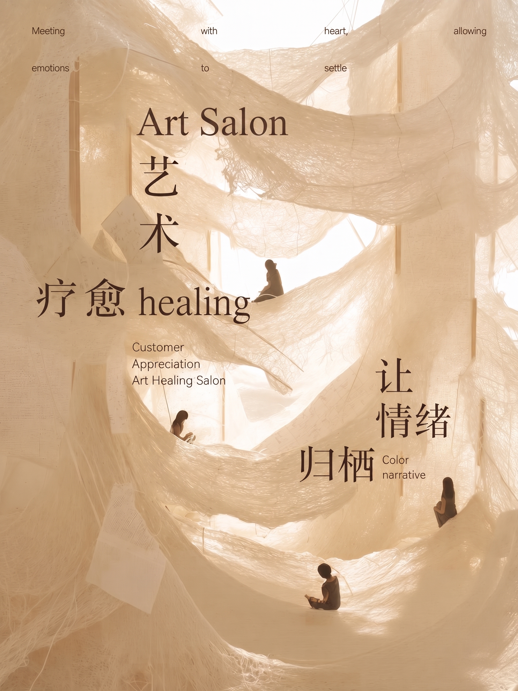 把“Art Salon”往右移，让开头“A”字和“艺”字对齐 - 图片创意预览
