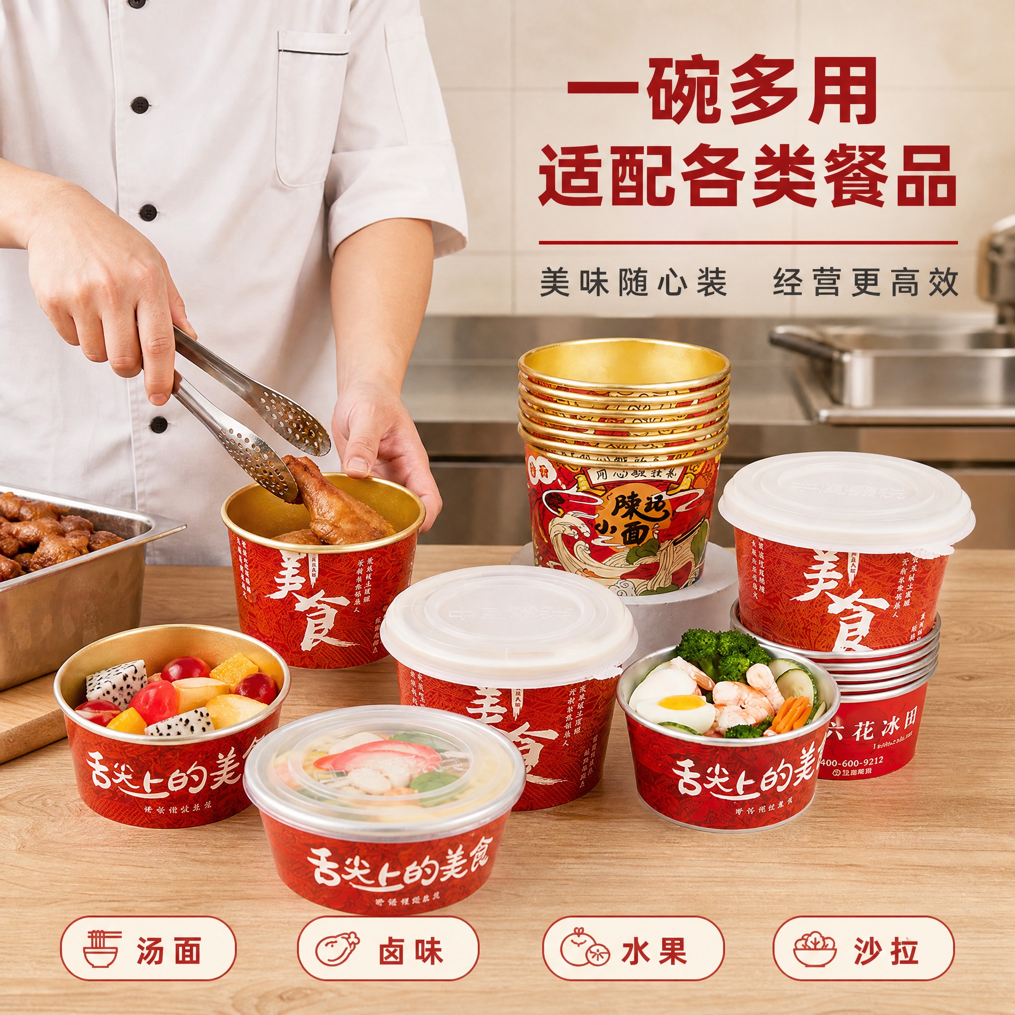 [主图-4] 真实使用场景图，展示外卖打包的真实使用场景，让用… - 图片创意预览