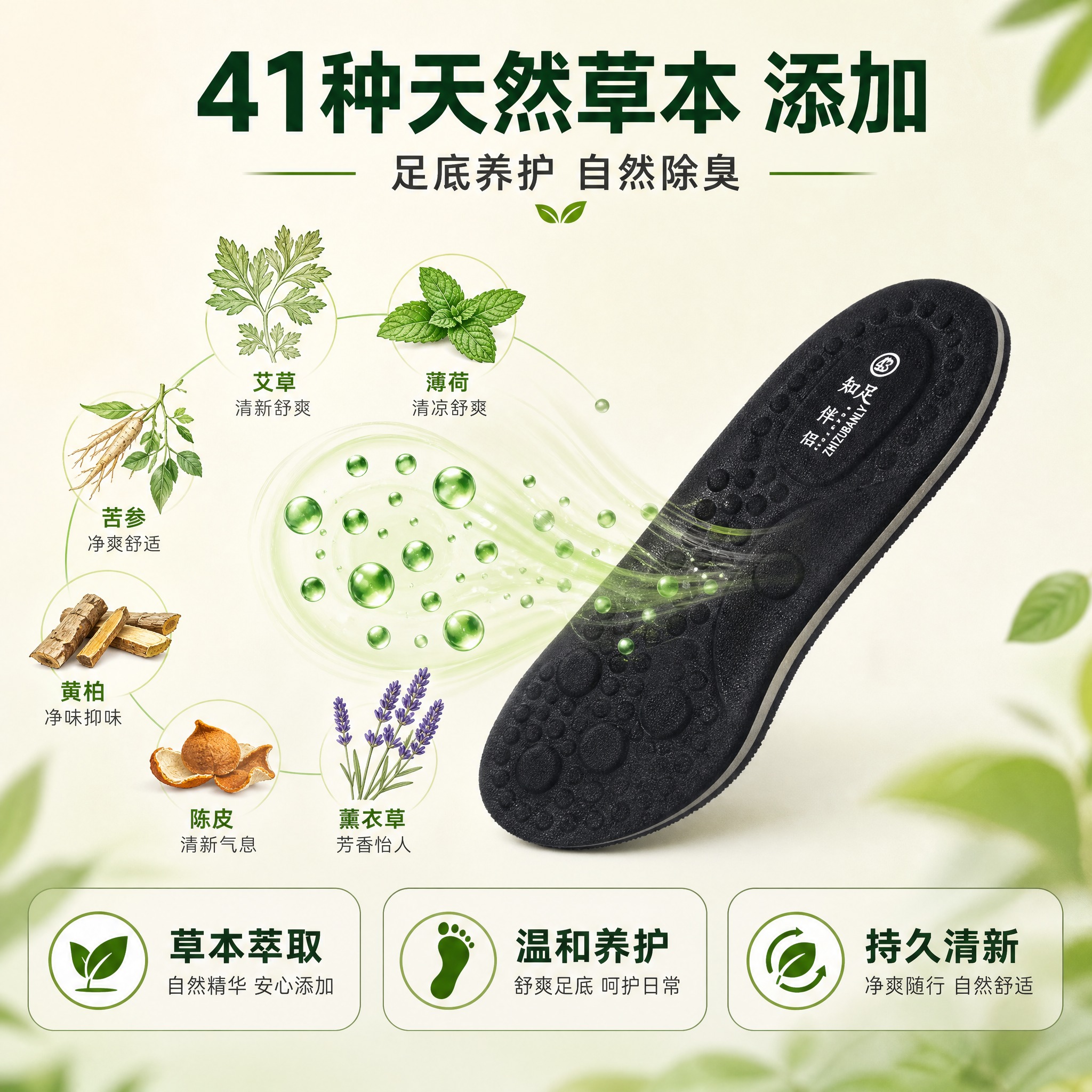 [主图-2] 核心卖点图，突出41种天然草本植物添加的养护功效… - 图片创意预览