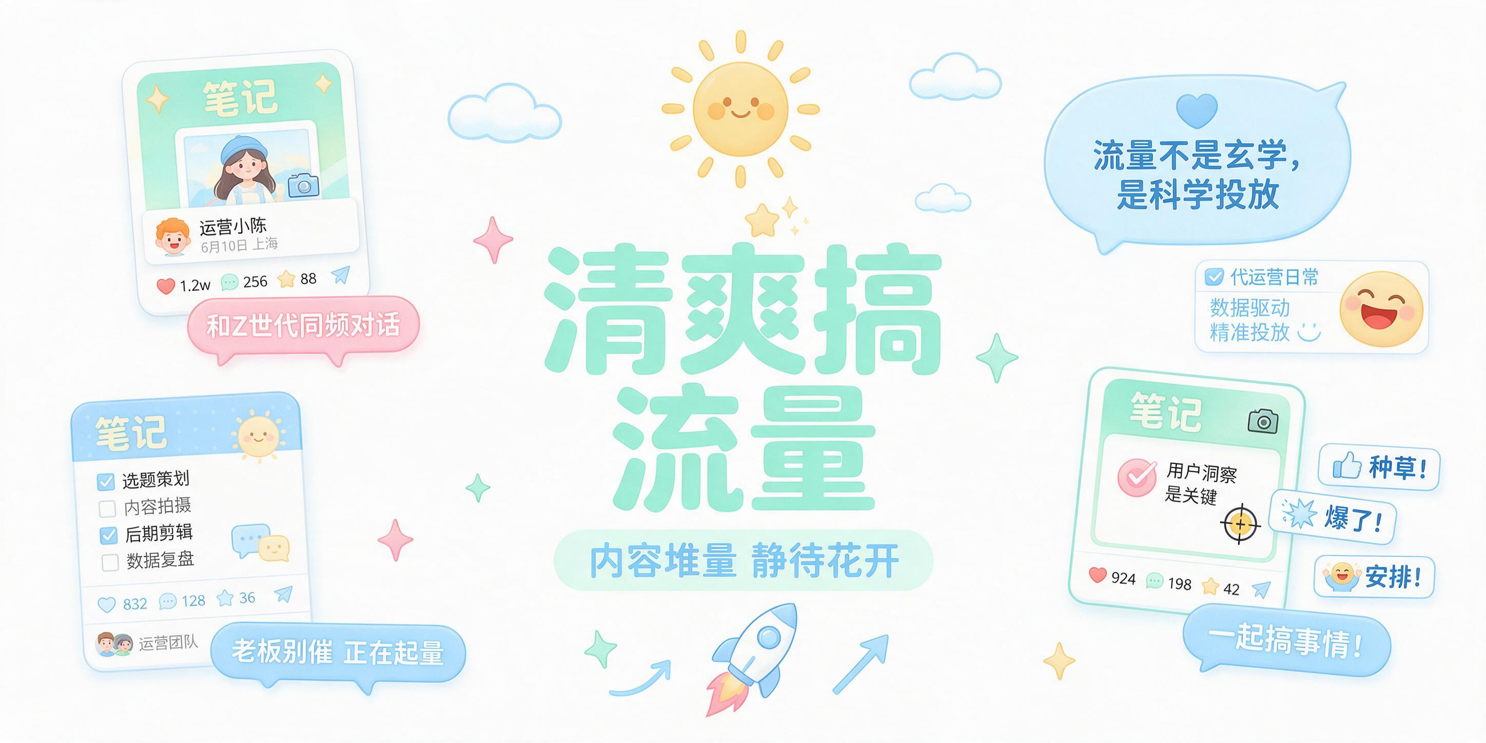 设计一张横版2:1比例的平面设计稿（flat design，不… - 图片创意预览