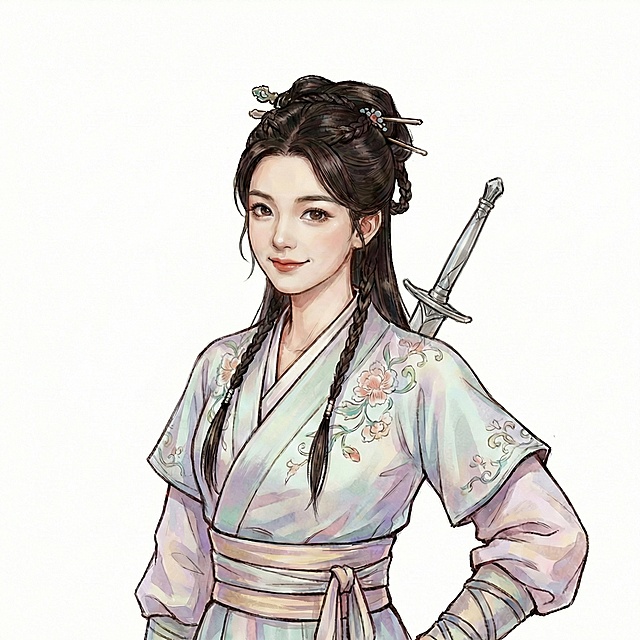 背后的剑变动更加纤细