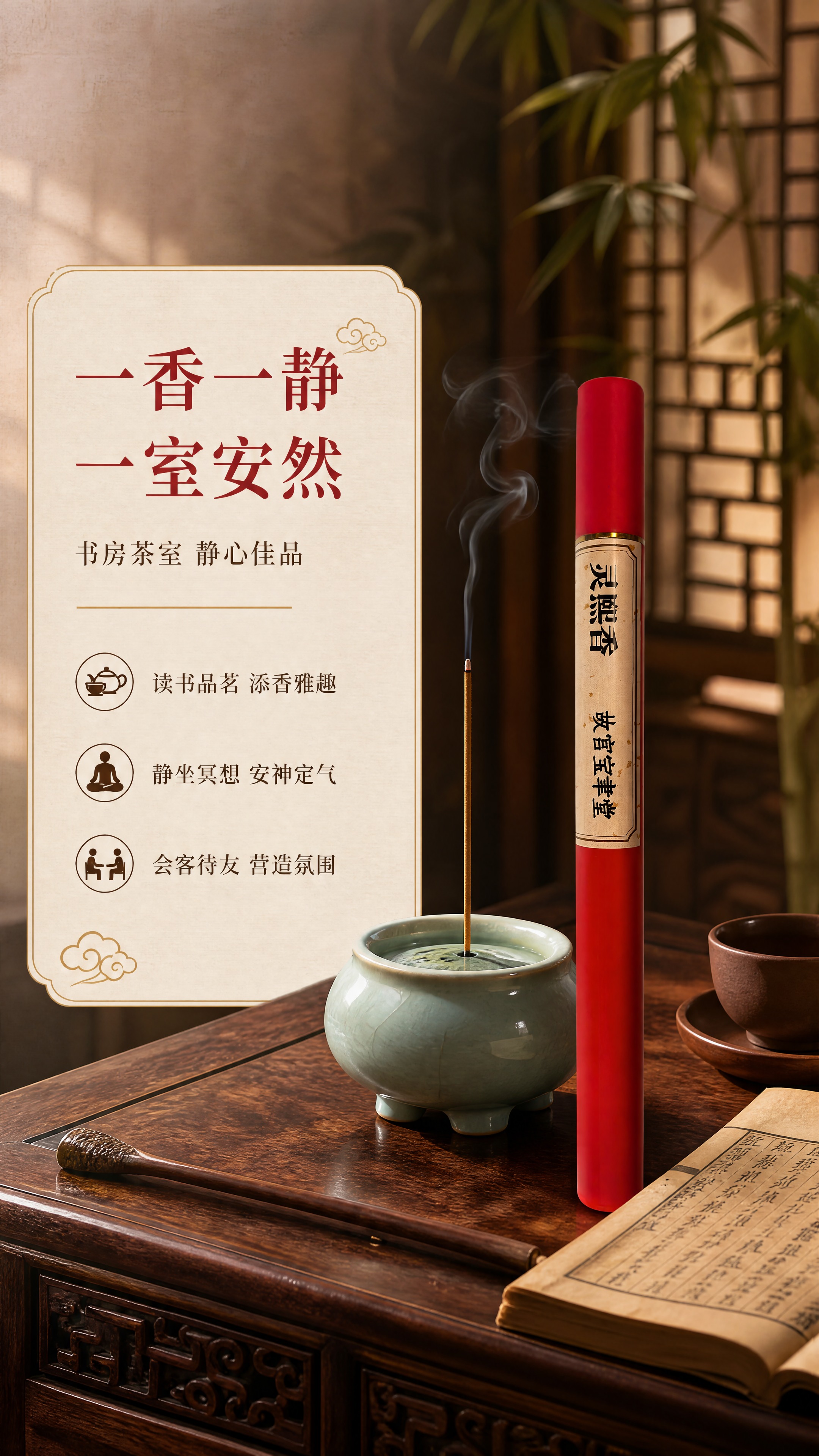 [商品] 使用【图1】红色香管与【图2】线香；保留香管正红色外… - 图片创意预览