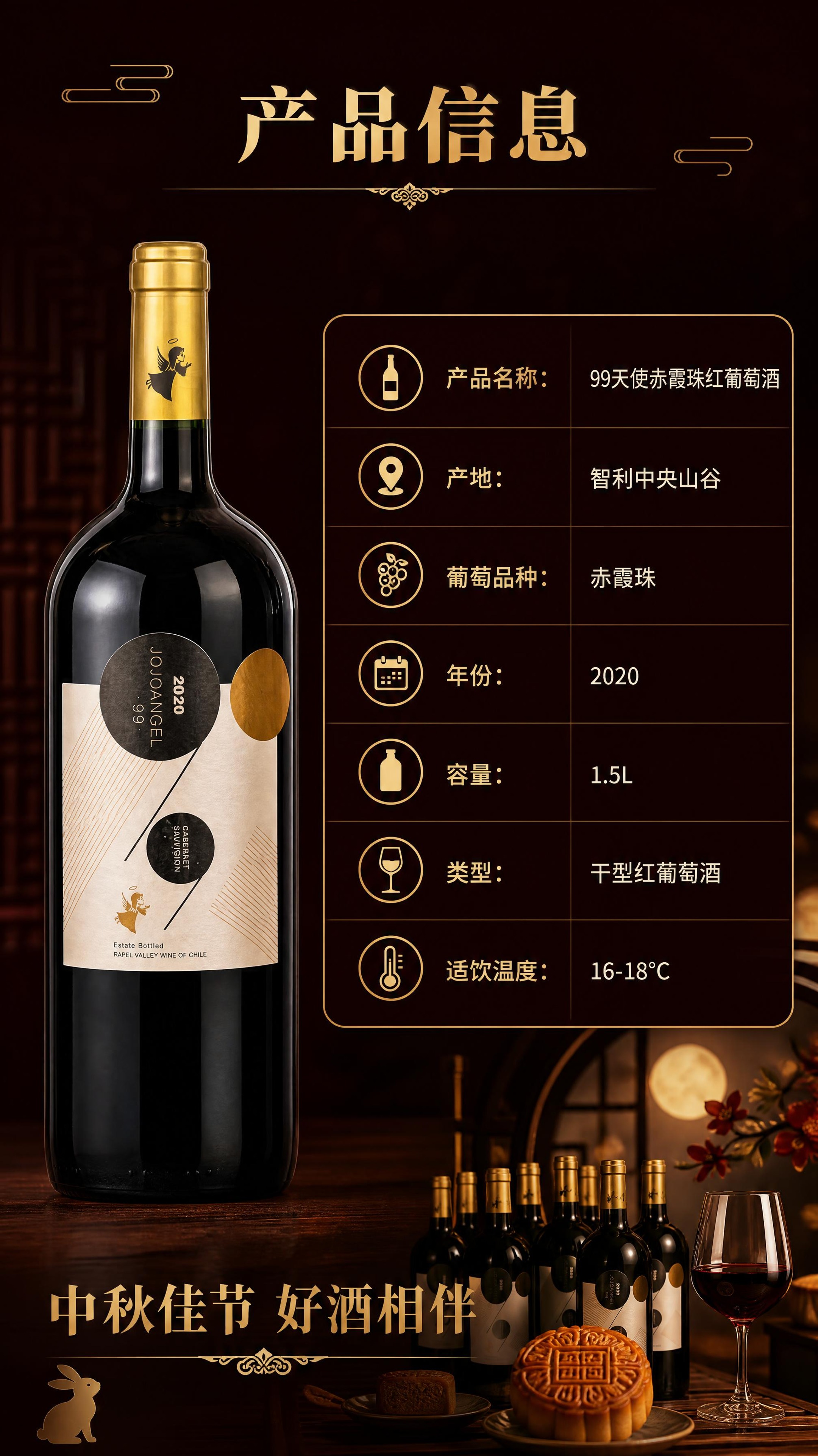 [商品] 使用【图1】99天使1.5L赤霞珠红葡萄酒；保留瓶身… - 图片创意预览