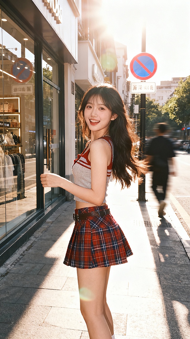 生成30张漂亮小姐姐全身照片，穿超短裙的，单张单张，不要合集