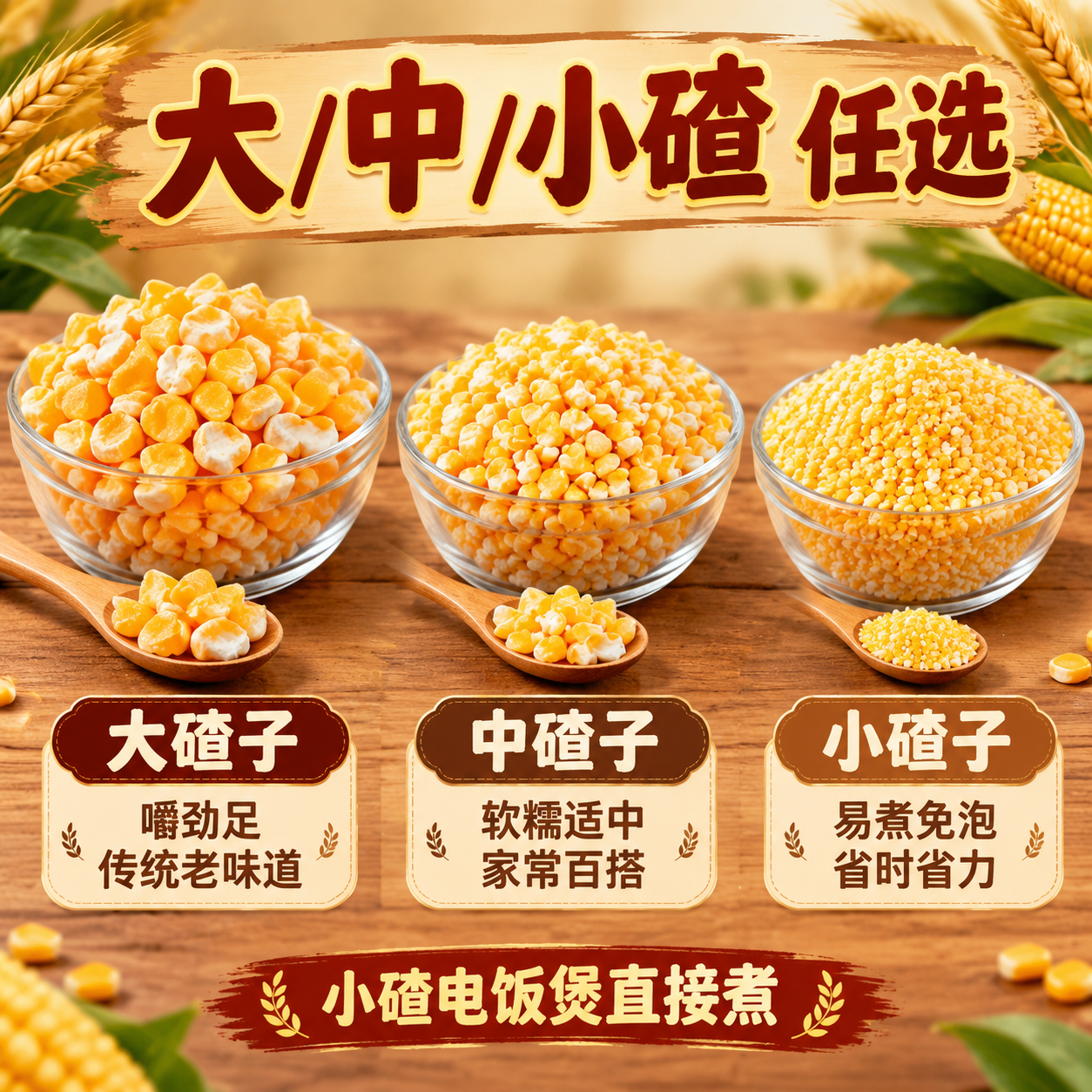 [主图-5] 规格对比图，核心任务：清晰展示大碴/中碴/小碴三… - 图片创意预览