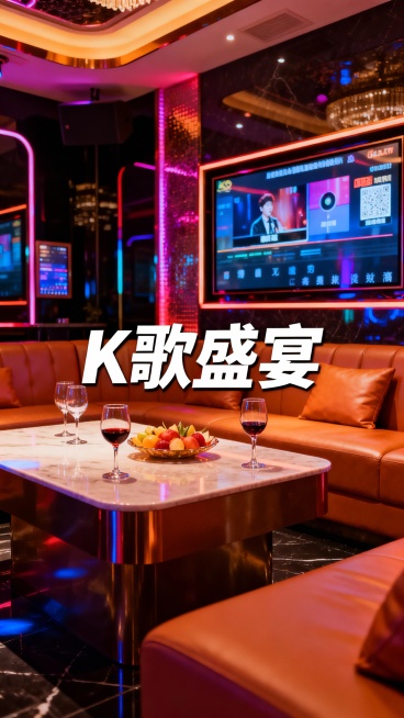 生成50张商务娱乐KTV照片，可以加入一点文字预览效果
