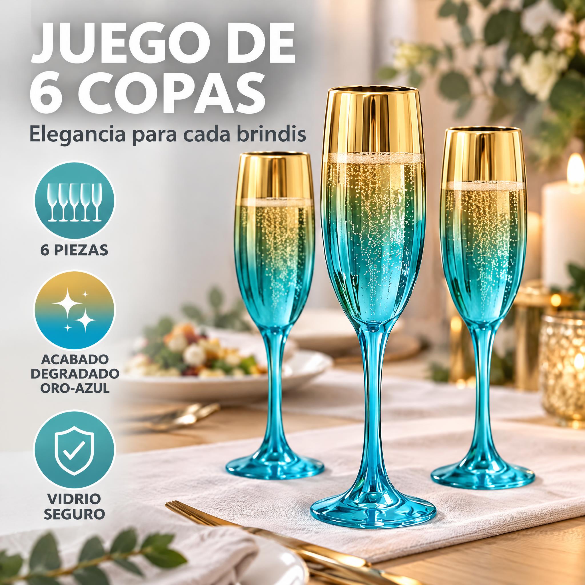 [主图-2] Juego de 6 Copas de Cham… - 图片创意预览
