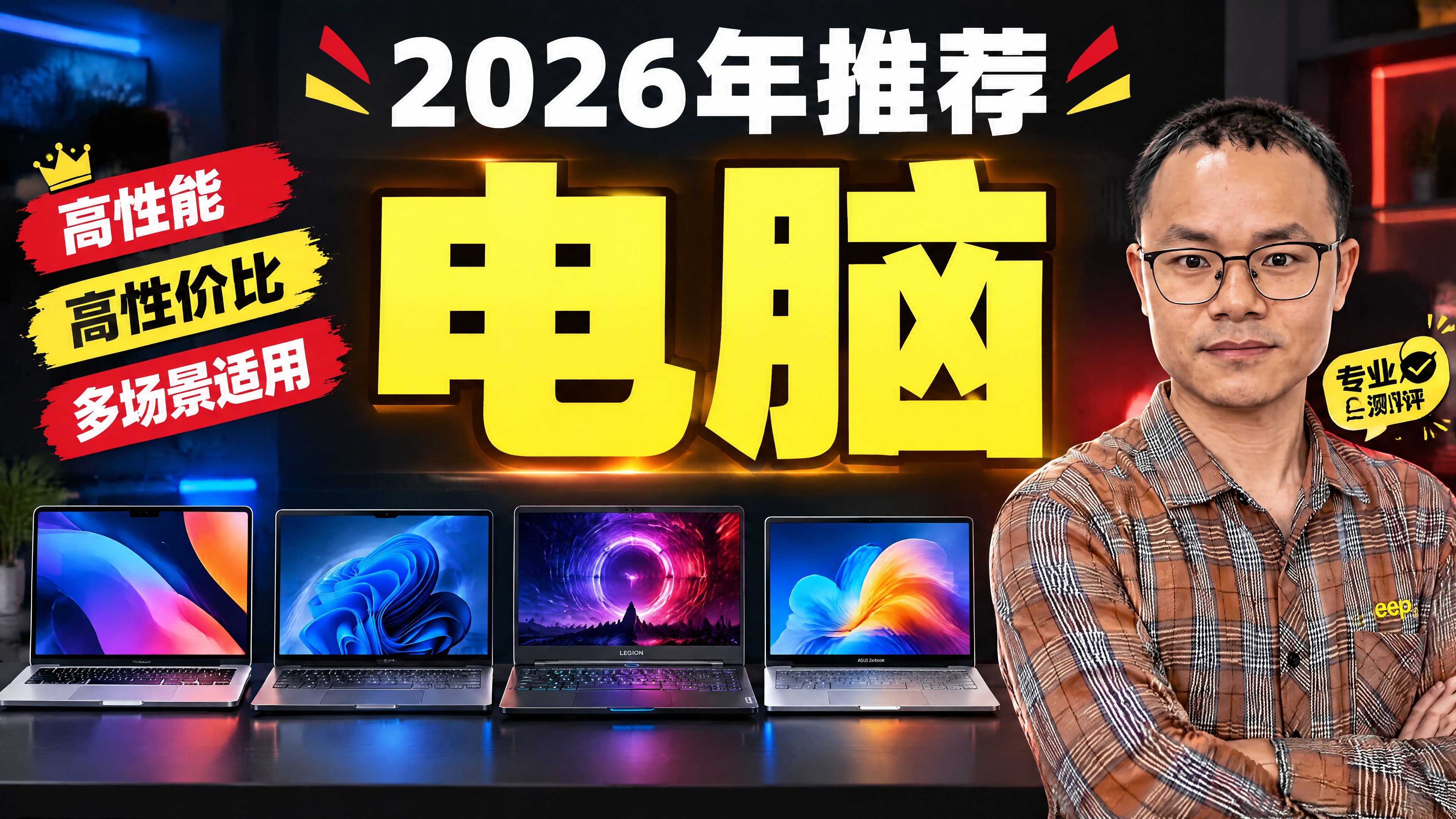 参考第二张图的封面版式风格，制作一张横版电脑主题封面标题图。严… - 图片创意预览