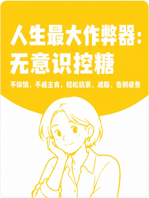 小红书笔记大字封面，插图大字，高饱和撞色，版式精美，小红书笔记封面质感，适合信息流点击。保留当前版式骨架、分区比例、黄色顶区白色底区的色调体系，保留文案内容，仅将女生头发修改为短发。主标题必须完整呈现预览效果