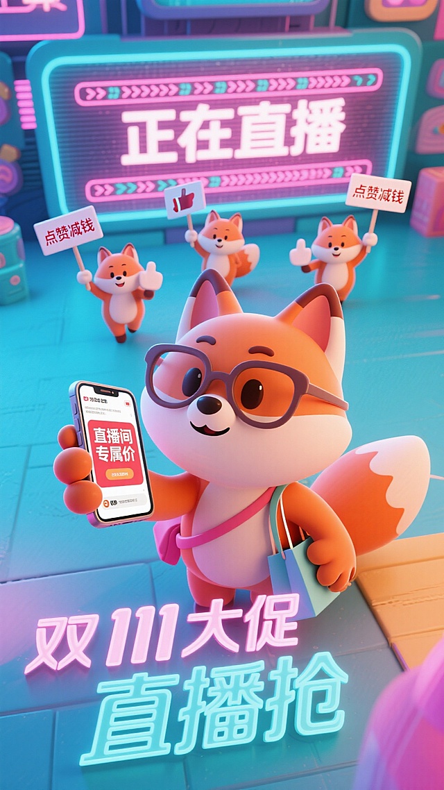🦊小狐狸直播带货，双 11 专属价速抢🛍️