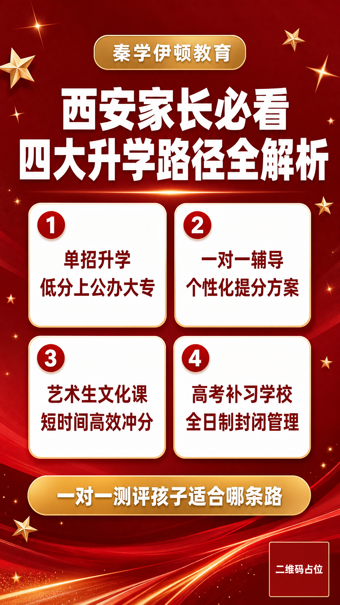 高级商务教育风格竖版海报，深红色渐变背景，质感细腻，专业教育专… - 图片创意预览