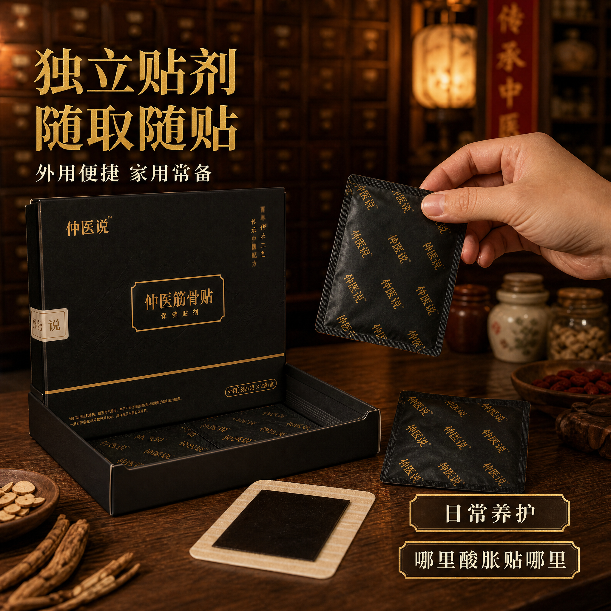 [主图-4] 使用场景图，展示独立贴剂设计与日常养护使用体验。… - 图片创意预览