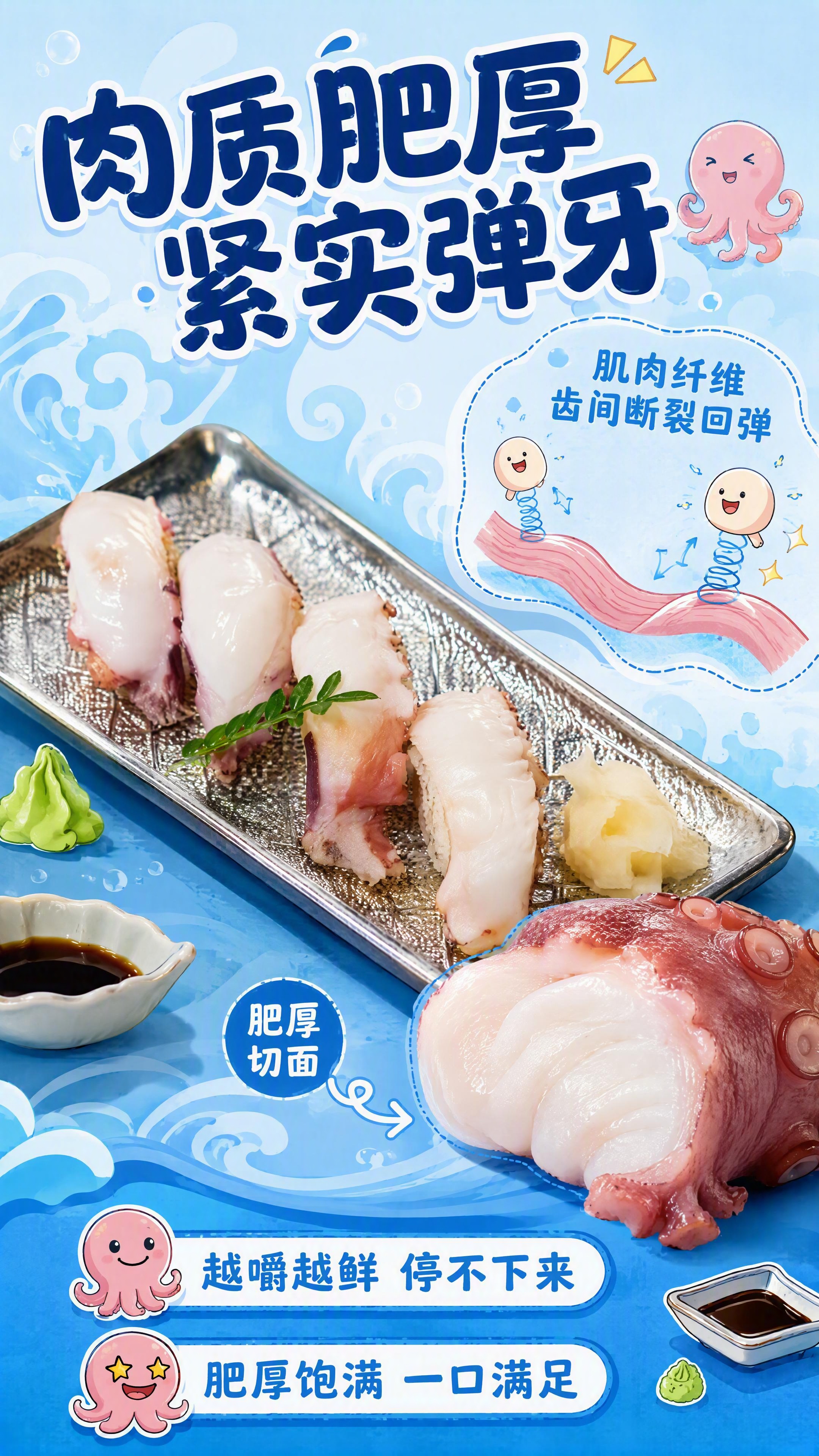 [第3张] 详情页肉质细节展示-肥厚紧实弹牙。本张使用【图1】… - 图片创意预览