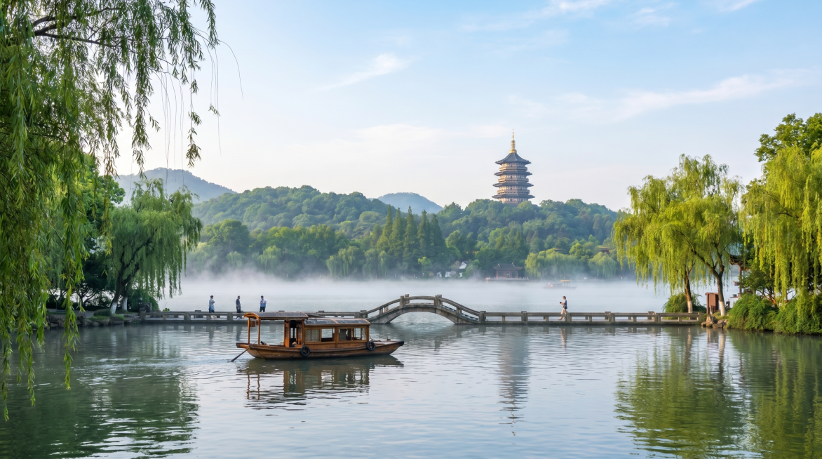 生成西湖场景预览效果