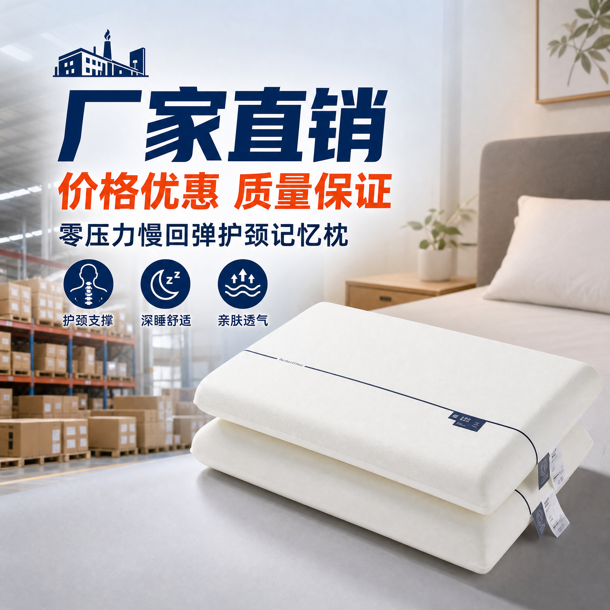 [主图-1] 1688工厂源头高点击主图，主题为零压力慢回弹护… - 图片创意预览