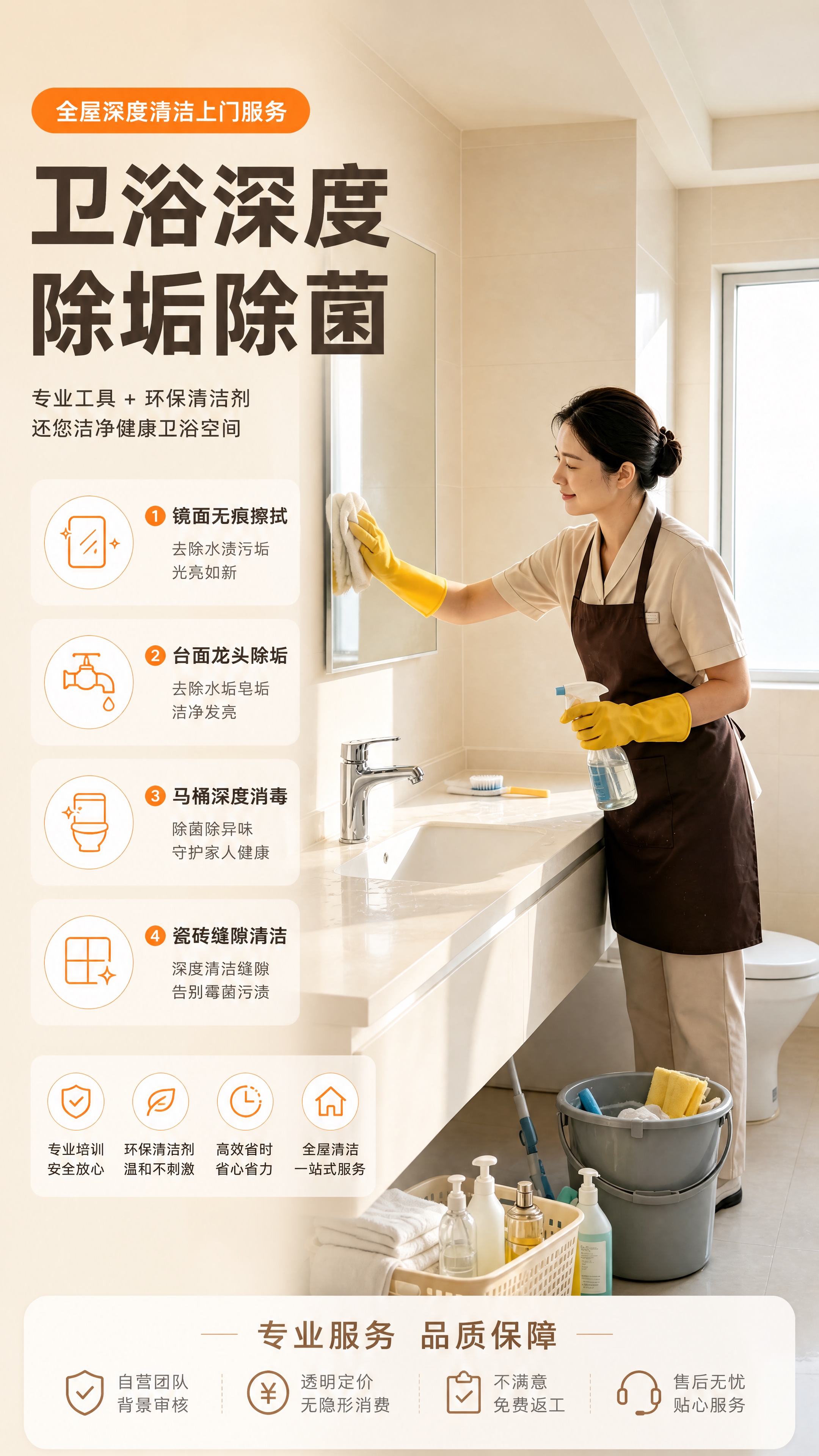 [商品] 全屋深度清洁上门服务；使用【图3】中卫生间清洁场景，… - 图片创意预览