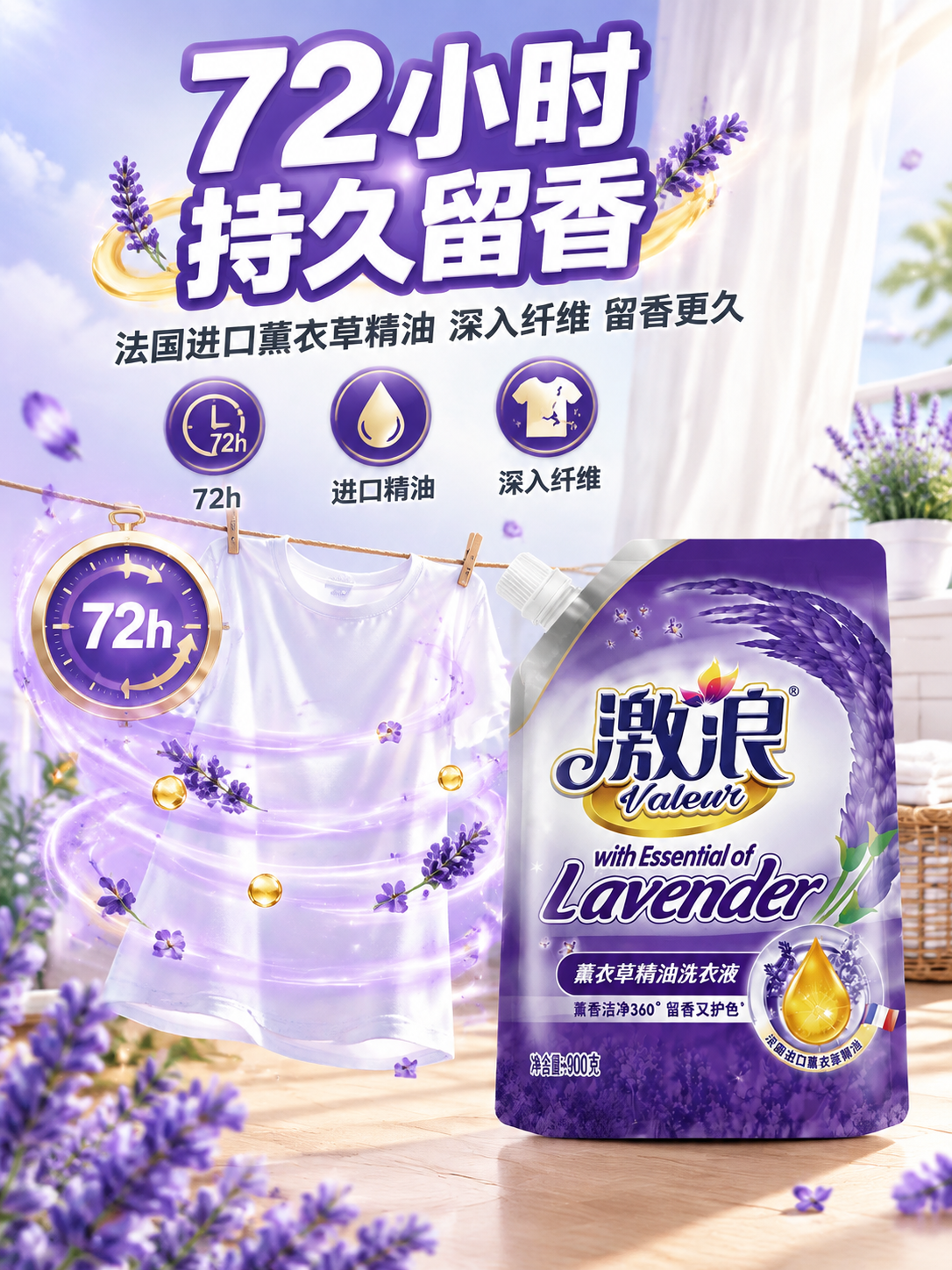 [主图-2] 核心亮点功效证明，通感表达72小时持久留香，让用… - 图片创意预览