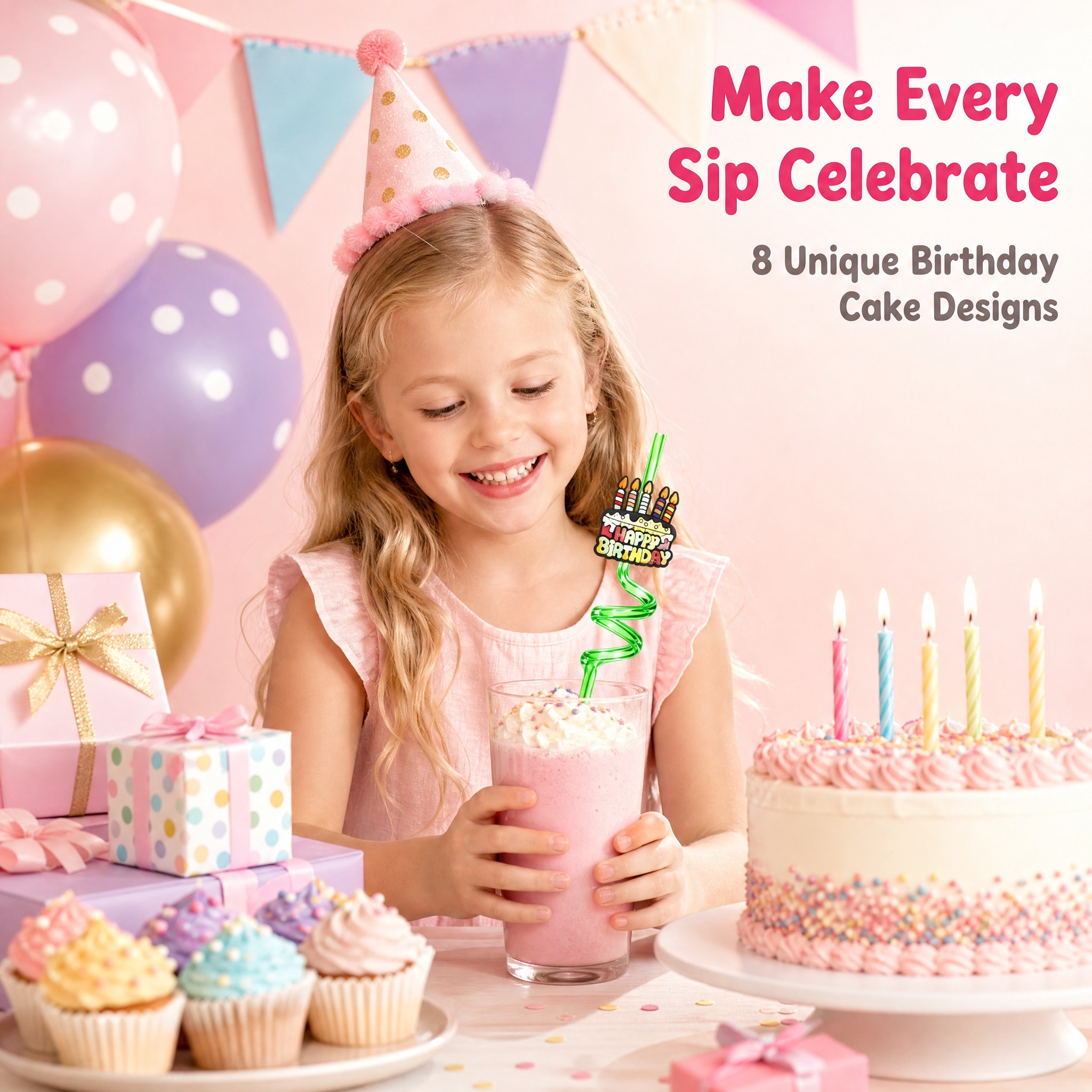 [主图-1] Birthday Cake Spiral Str… - 图片创意预览