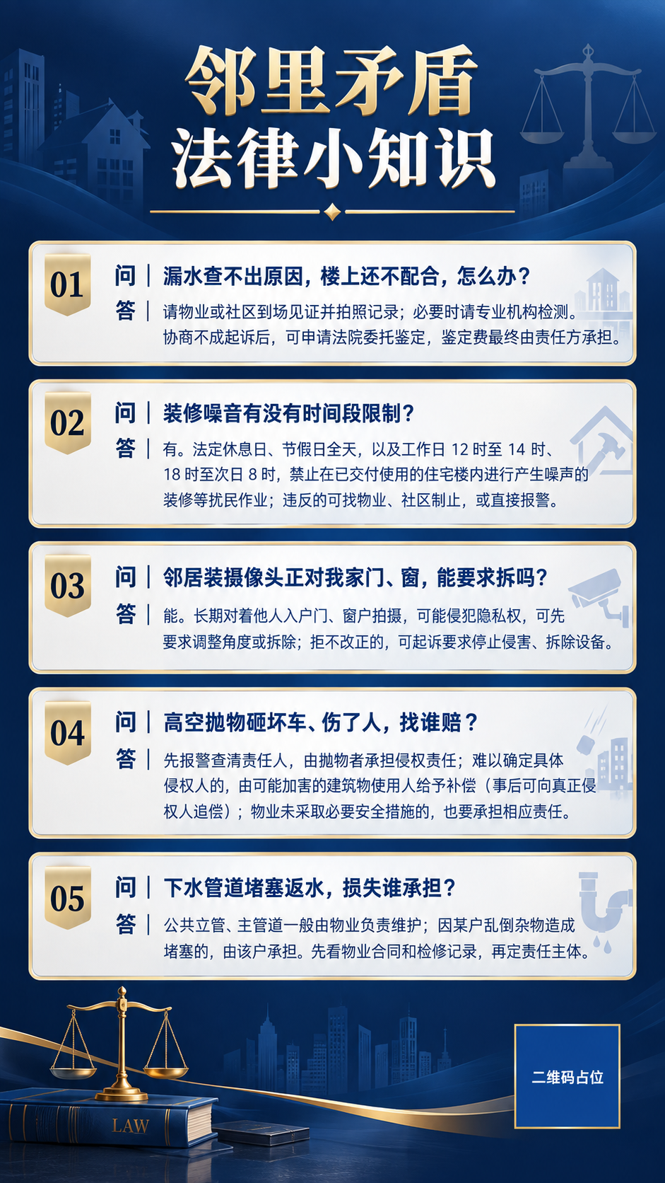 一张庄重正式的法律知识科普海报，竖版9:16比例。整体风格庄重… - 图片创意预览
