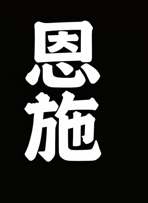 帮我把恩施两个字填充完整 不要留空隙预览效果