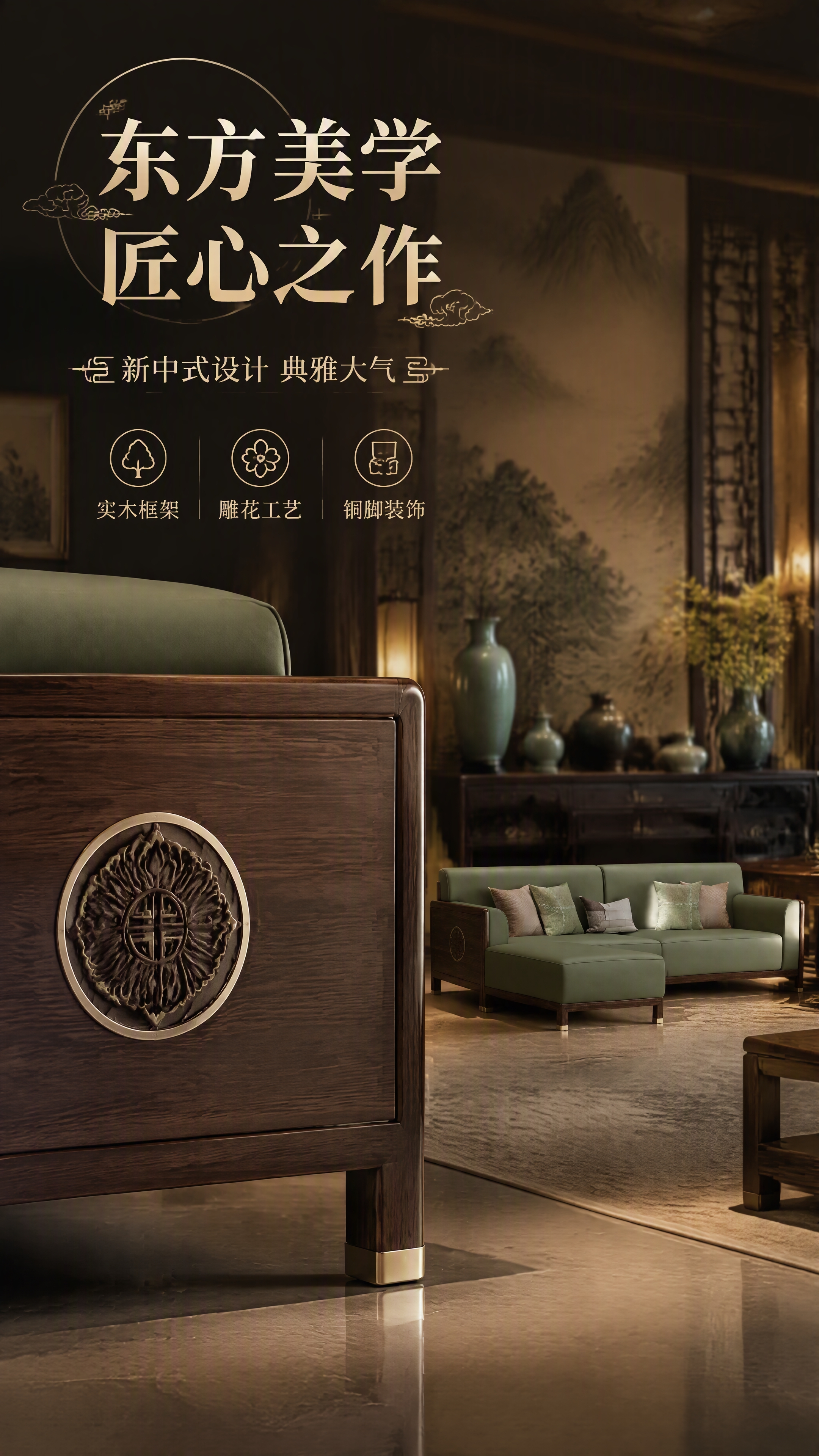 [第7张] 详情页设计页-新中式设计美学展示。本张使用【图1】… - 图片创意预览
