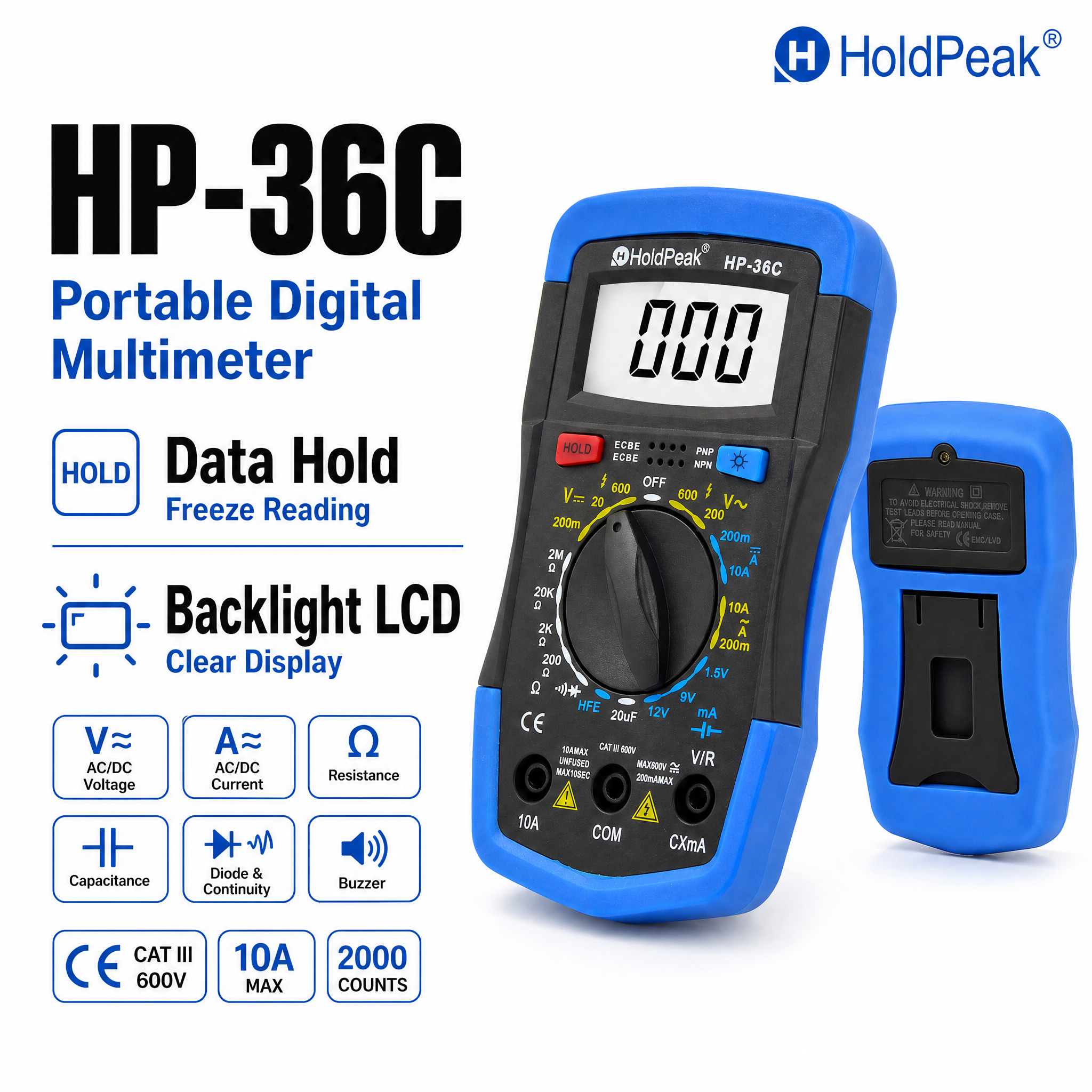 [单张主图] HP-36C Portable Digital… - 图片创意预览