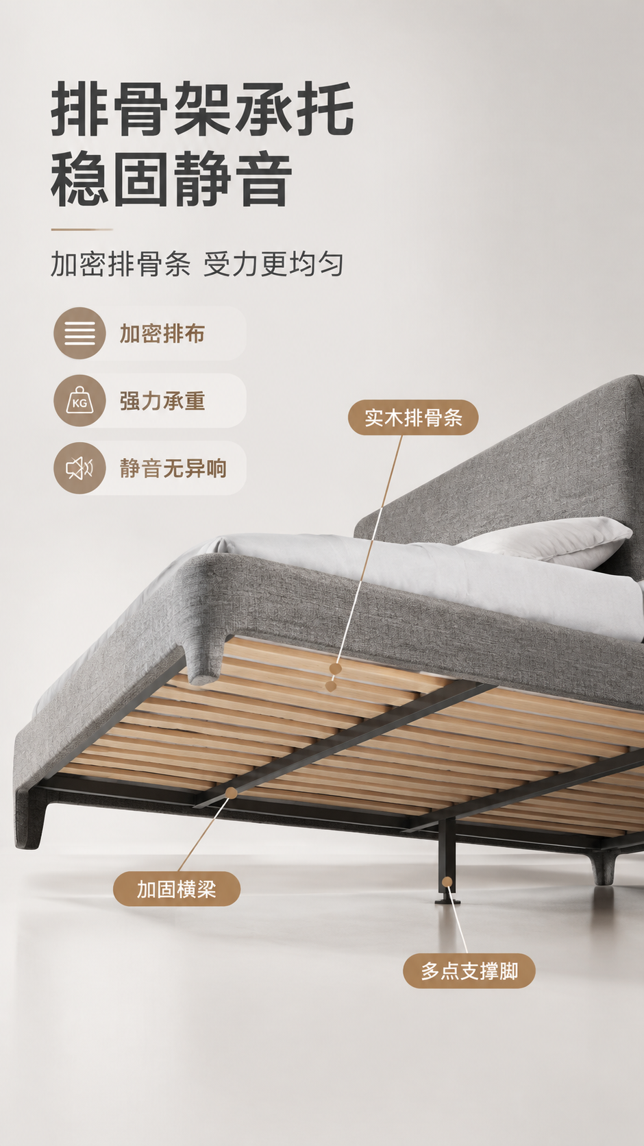 [商品] 使用【图1】意式简约布艺软包床；保留床整体结构、高靠… - 图片创意预览