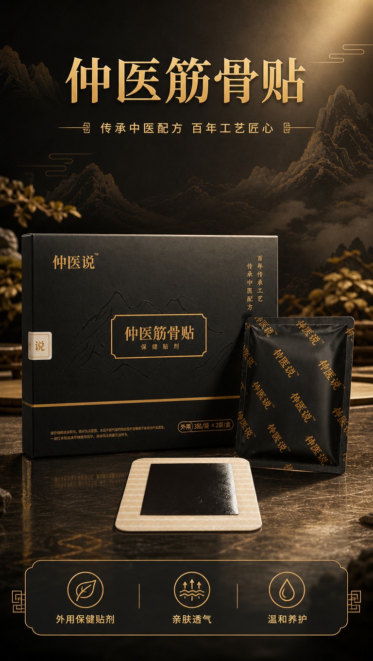 [商品] 使用【图4】仲医说仲医筋骨贴外包装盒、【图3】独立铝… - 图片创意预览