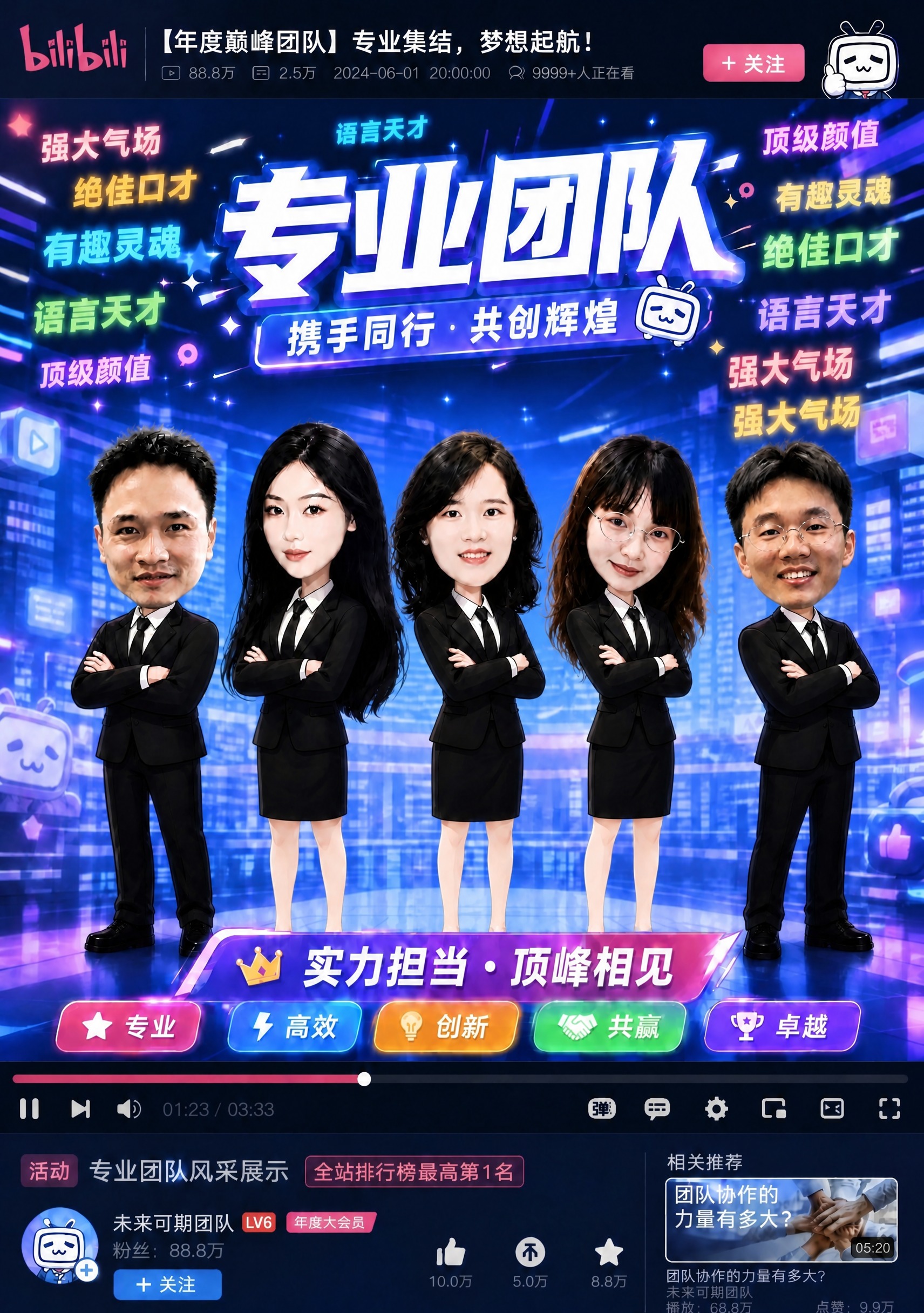 基于原图进行修改：1. 将左三（戴圆眼镜齐刘海女生）和左四（短… - 图片创意预览