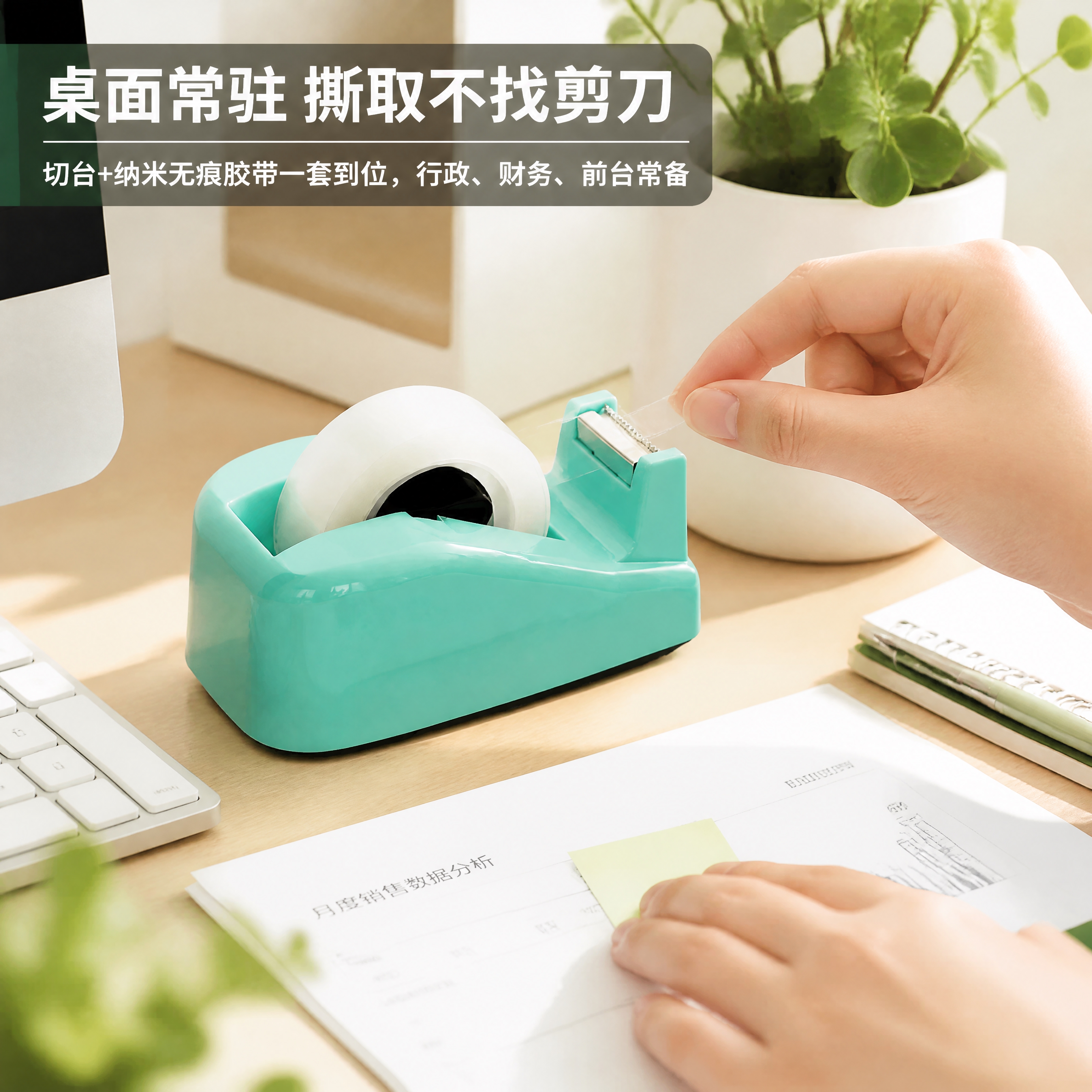 [商品] 使用【图2】薄荷绿胶带切台；保留切台整体结构、PS材… - 图片创意预览
