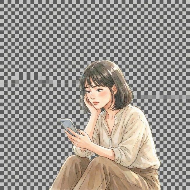 将后面的背景全部去掉预览效果