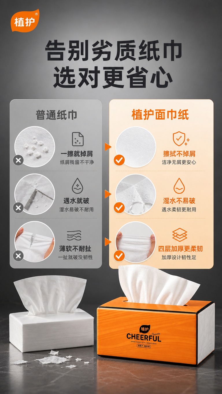 [商品] 使用【图1】植护抽取式面巾纸橙盒款；保留橙白包装盒、… - 图片创意预览
