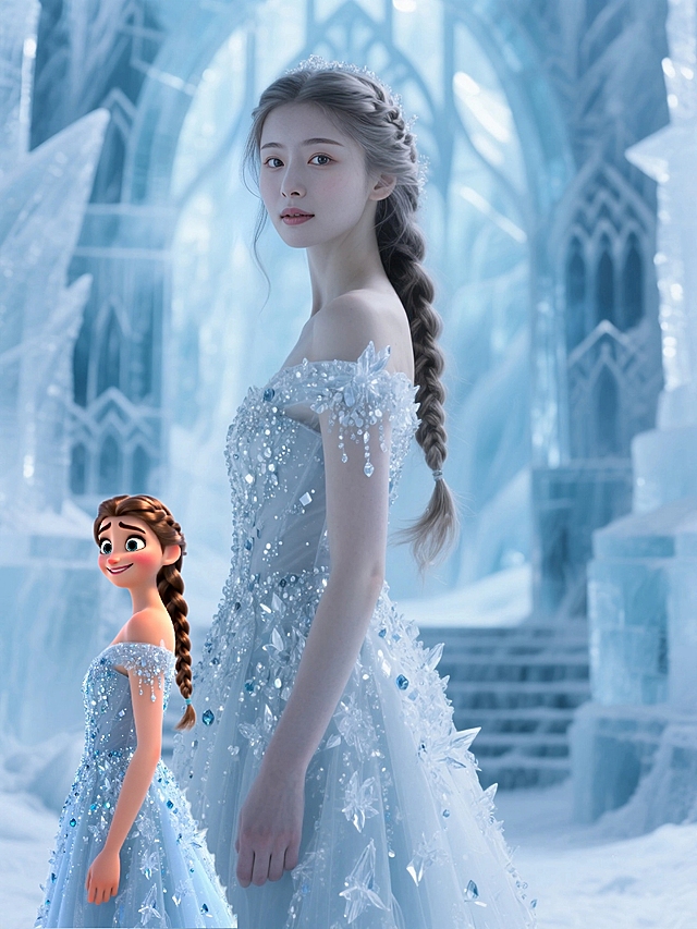 ✨皮克斯风格冰雪公主谁不爱呀！