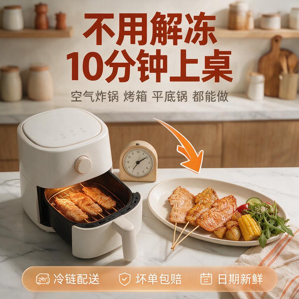 [主图-5] 快手烹饪 空气炸锅/烤箱即食 便捷性+服务承诺… - 图片创意预览