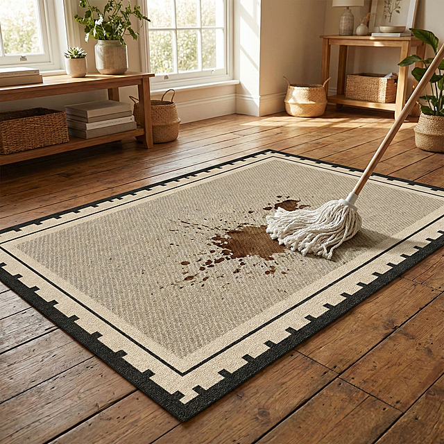 参考图2 生成图1地垫的图片