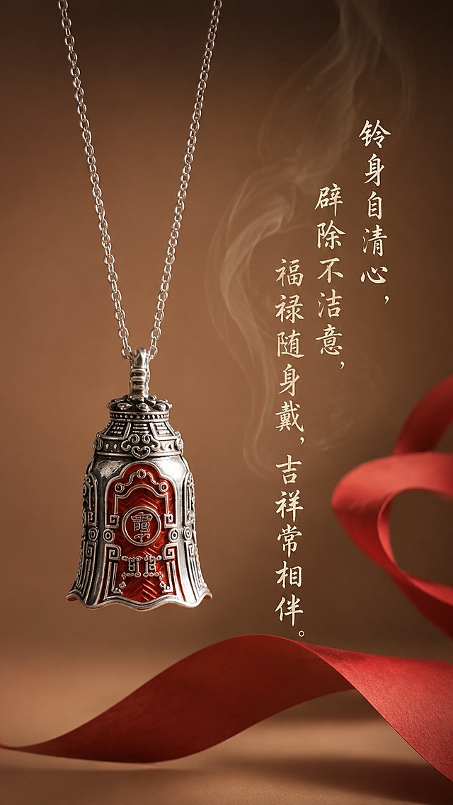 「图片1」「图片1」「图片1」「图片1」「图片1」「图片1」「图片1」「图片1」「图片1」「图片1」，生成一套详情页，商品名称为三清铃铛吊坠，是内有剑芯的设计走动起来有清脆的声音，适配淘宝/天猫平台，单图比例为9:16，需求屏数为15张。
