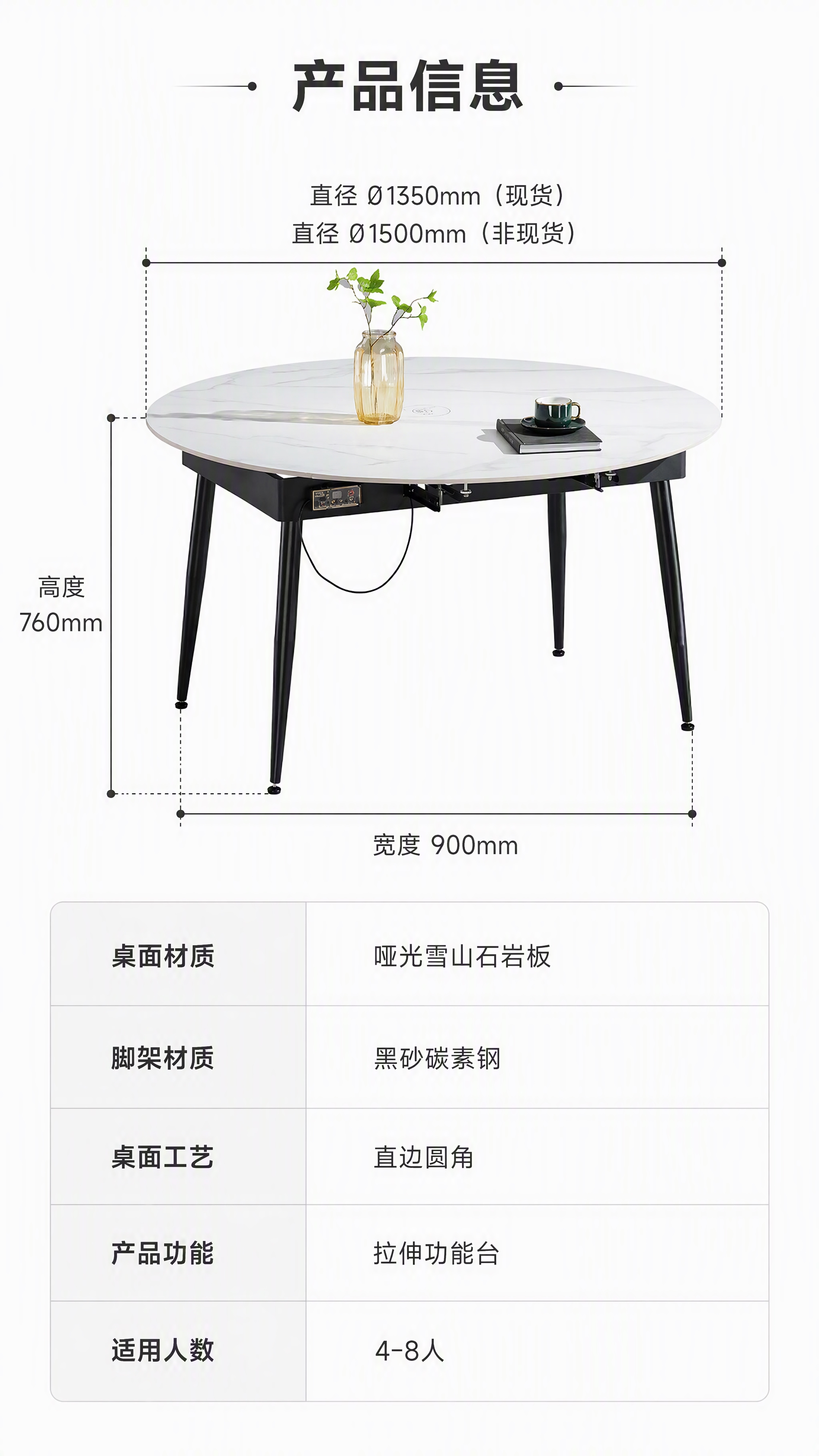 [第8张] 规格参数页—产品尺寸规格与信息收口。本张使用【图1… - 图片创意预览