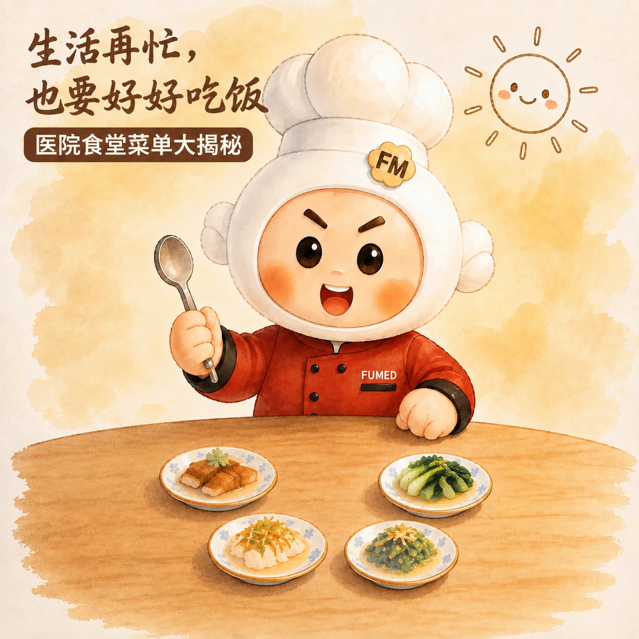 基于原图修改：1. 右上角盘子里的虾仁冬瓜菜肴换成清炒青菜，保… - 图片创意预览