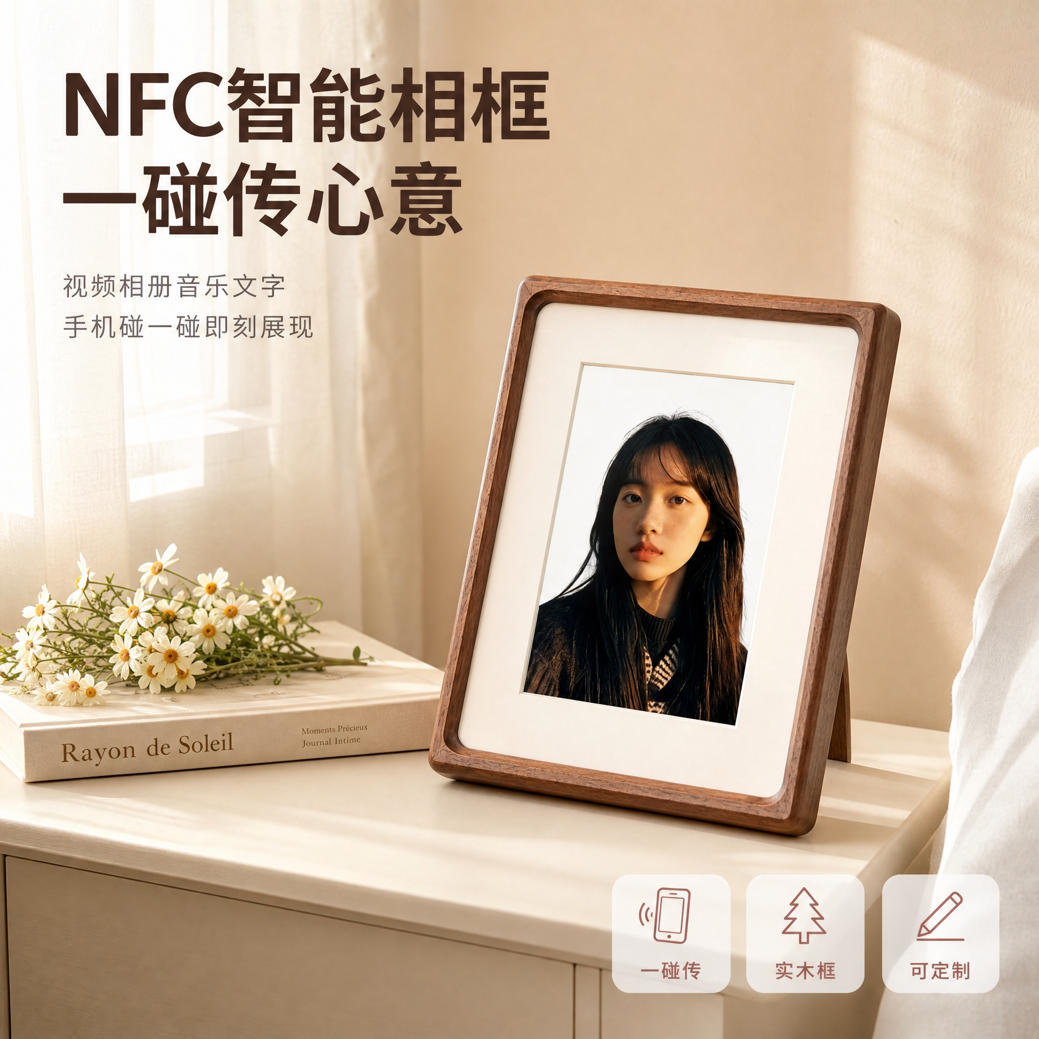 [主图-1] NFC智能相框 空间氛围英雄图 吸睛首图 [统一… - 图片创意预览