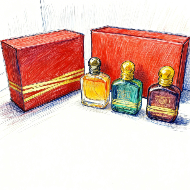 去除所有商标英文和字符，彩色素描风格预览效果