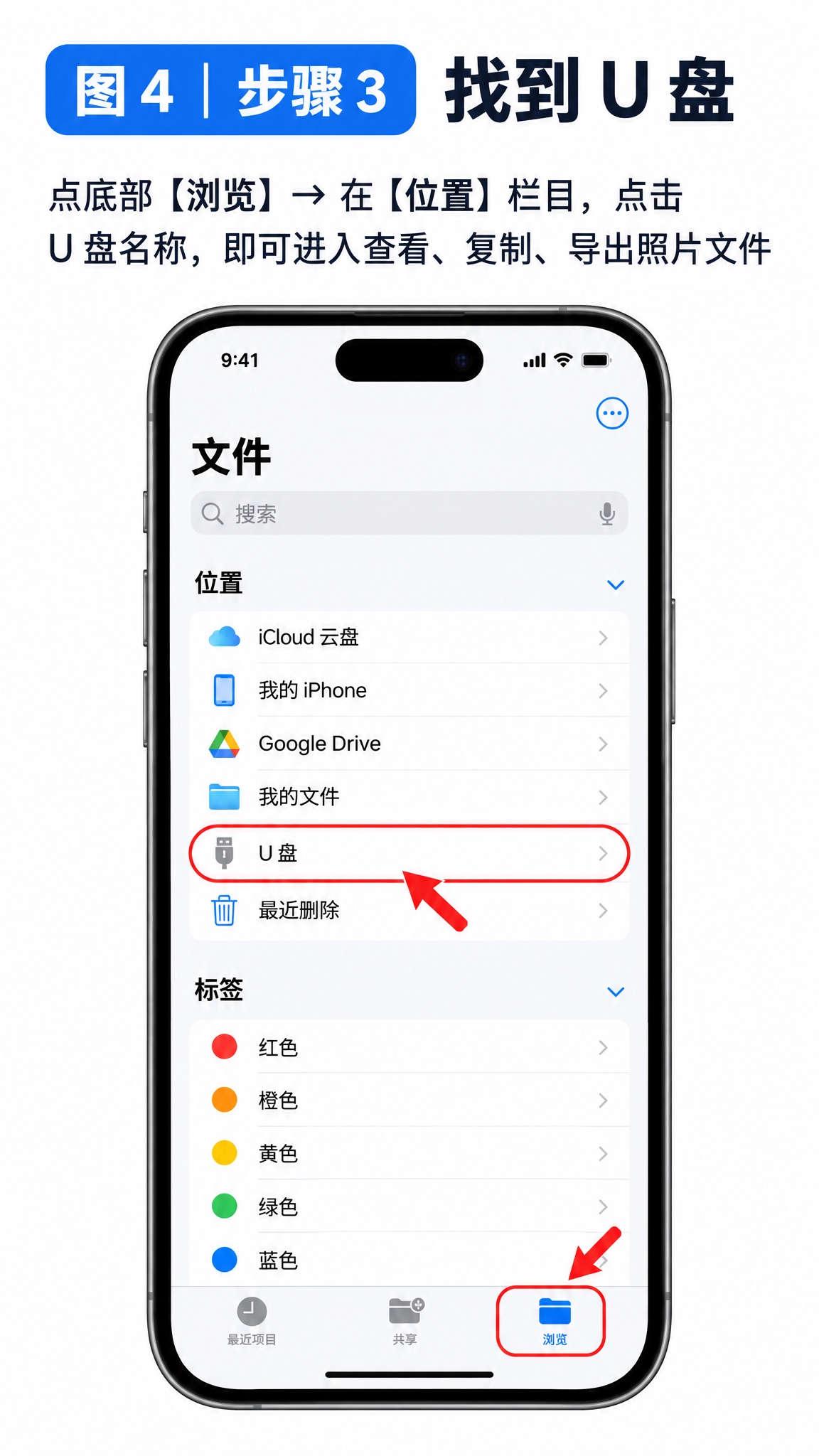 手机操作教程配图，图4步骤3，标题文字"图 4｜步骤 3 找到… - 图片创意预览