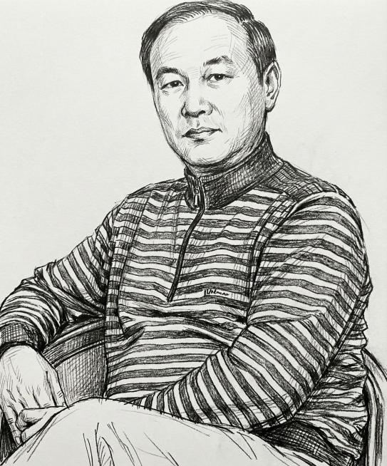 变成手绘速写风格,单色线描预览效果