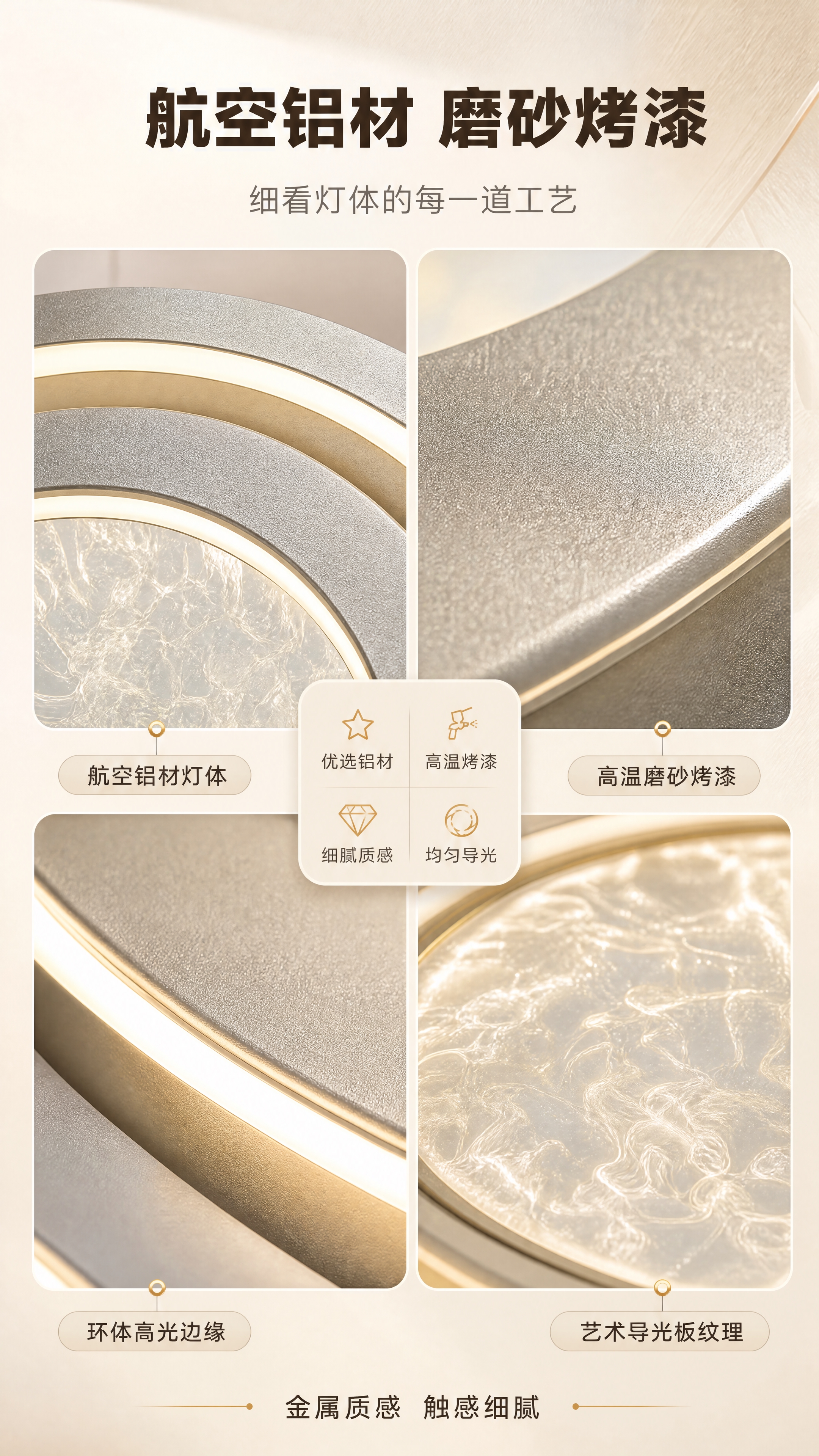 [商品] 使用【图1】M350 离线语音吸顶灯的灯体局部：外层… - 图片创意预览