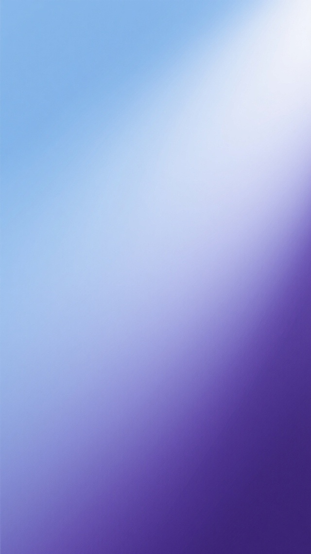一张纯蓝色与紫色渐变的背景图片，色彩从左上角的浅天蓝色平滑过渡到右下角的深紫罗兰色，保持数字艺术的平滑过渡质感，光影效果呈现从右上角照射下来的柔和光源，光线强度适中，形成自然的明暗渐变，整体画面简洁、现代，具有平静而神秘的氛围，无任何文字和图案元素。